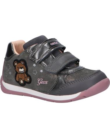 Esportes  de Menina GEOX B260AA 077HI B EACH C1377 DK GREY-DK PINK