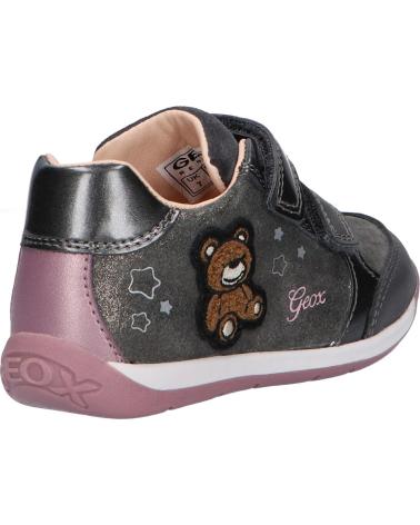 Esportes  de Menina GEOX B260AA 077HI B EACH C1377 DK GREY-DK PINK