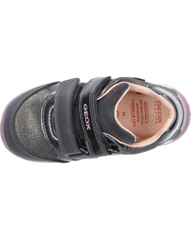 Esportes  de Menina GEOX B260AA 077HI B EACH C1377 DK GREY-DK PINK