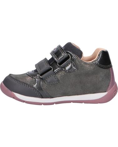 Esportes  de Menina GEOX B260AA 077HI B EACH C1377 DK GREY-DK PINK