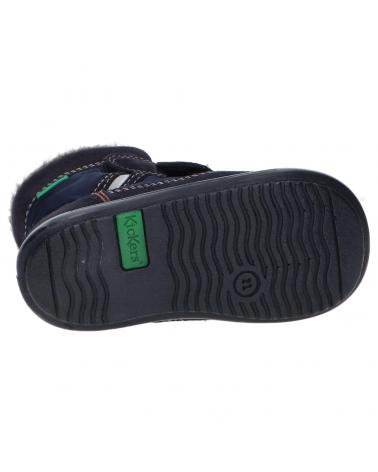 Stivali per Bambina e Bambino KICKERS 878580-10 KIMBAK SUEDE 10 MARINE