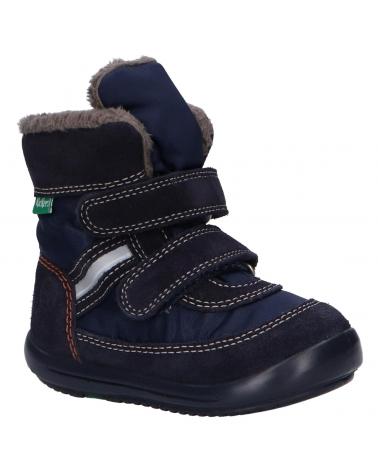 Stivali per Bambina e Bambino KICKERS 878580-10 KIMBAK SUEDE 10 MARINE