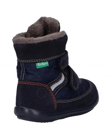 Stivali per Bambina e Bambino KICKERS 878580-10 KIMBAK SUEDE 10 MARINE