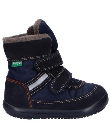 Stivali per Bambina e Bambino KICKERS 878580-10 KIMBAK SUEDE 10 MARINE