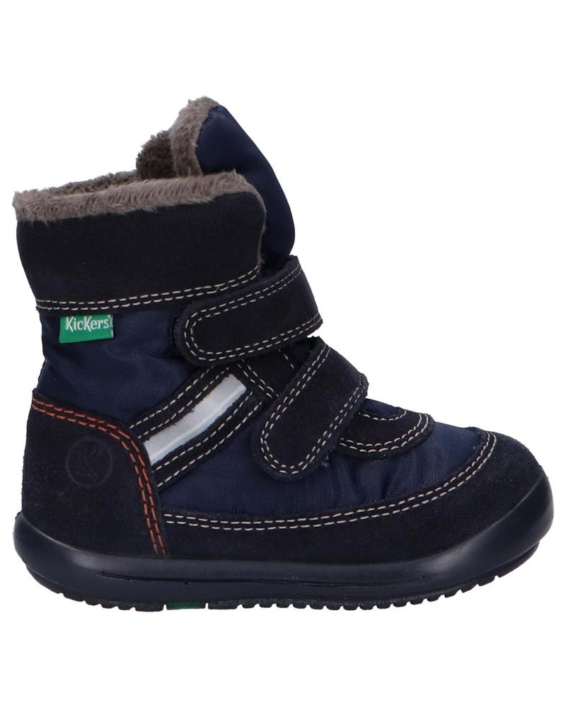 Stivali per Bambina e Bambino KICKERS 878580-10 KIMBAK SUEDE 10 MARINE