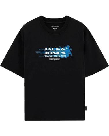 T-SHIRT JACK & JONES JCOCODOR TE SS CREW NECK NERA BLACK