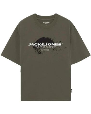 T-SHIRT JACK & JONES JCOCODOR TE SS GIROCOLLO VETIER VERDE VERDE
