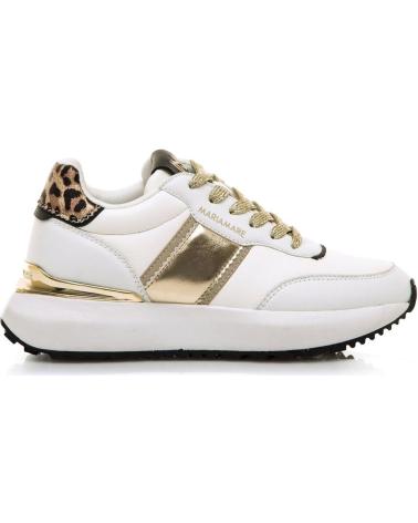 Inizio-MARIA-MARE-SNEAKERS CASUAL MARIA MARE 63661 BIANCHE CON DETTAGLI DORATI E STAMPA ANIMALIER-BLANCO