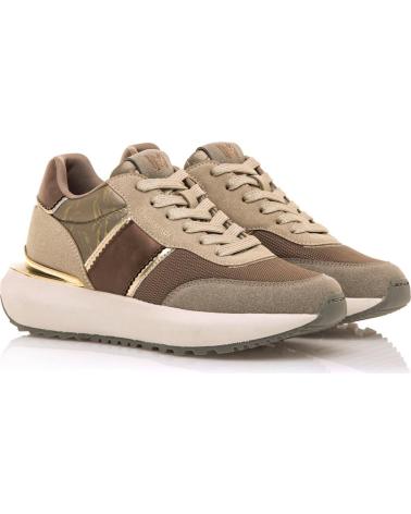 BASKETS DÉCONTRACTÉES MARIA MARE 63661 GRISES AVEC DÉTAILS MÉTALLISÉS GRIS