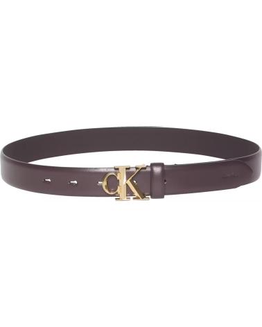 CINTURA CALVIN KLEIN CK BUCKLE FIXED 30MM MARRONE MARRON