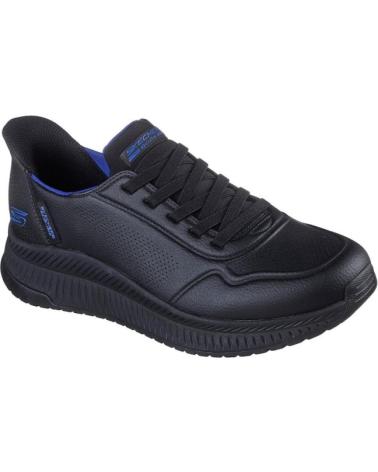 TÊNIS SKECHERS SLIP-INS BOBS SQUAD PRETAS NEGRO