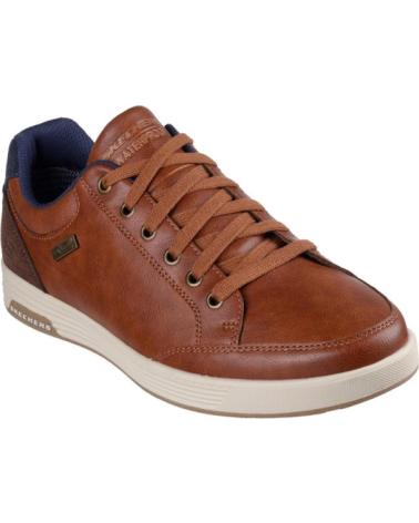 Início-SKECHERS-SNEAKERS-HOMBRE-SPARKMAN-CUERO-MARRóN