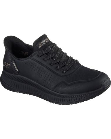 SKECHERS BOBS SQUAD 4 KEY LOOK TÊNIS FEMININO PRETO NEGRO