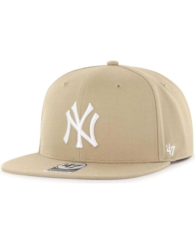 GORRA PLANA 47 BRAND MLB YANKEES NO SHOT CAPTAIN BEIGE NAN