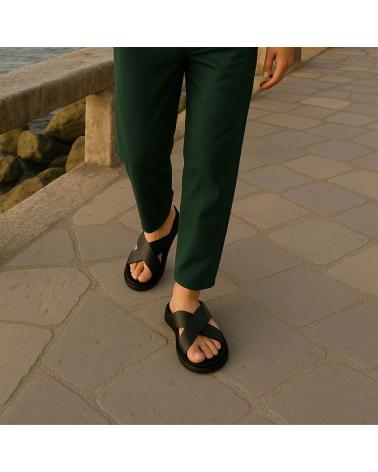 DUCA DI MORRONE UMBERTO-VIT BLACK SANDALS BLACK