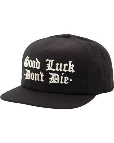 GORRA PLANA LOSER MACHINE SPORTO BLACK CON BORDADO 'GOOD LUCK DON'T DIE' NAN