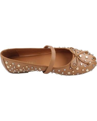 LODI BALLERINAS DI5467 AUS PERFORIERTEM LEDER CAMELBRAUN CAMEL