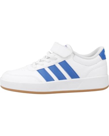 ADIDAS SAPATILHAS BREAKNET 3.0 EL C BRANCAS COM RISCAS AZUIS WHITE