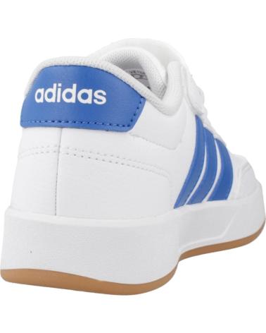 ADIDAS SAPATILHAS BREAKNET 3.0 EL C BRANCAS COM RISCAS AZUIS WHITE