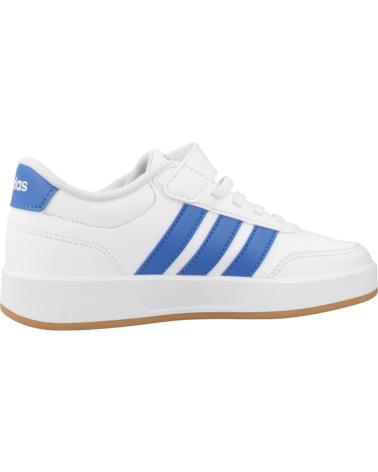 ADIDAS SAPATILHAS BREAKNET 3.0 EL C BRANCAS COM RISCAS AZUIS WHITE