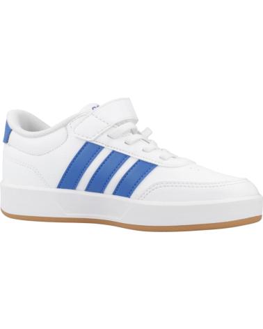 ADIDAS SAPATILHAS BREAKNET 3.0 EL C BRANCAS COM RISCAS AZUIS WHITE