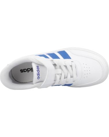 ADIDAS SAPATILHAS BREAKNET 3.0 EL C BRANCAS COM RISCAS AZUIS WHITE