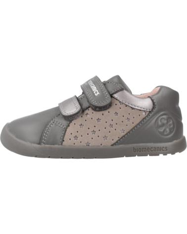 SCARPE CASUAL BIOMECANICS 251151B GRIGIE CON DOPPIA CHIUSURA A STRAPPO NDRGRN