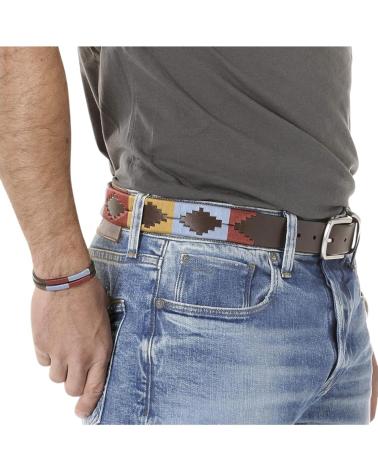CINTO ARGENTINO PELPE POLO FBM - DESIGN VERMELHO COM PULSEIRA A COMBINAR ROJO