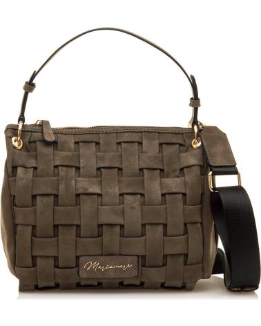 Inizio-MARIA-MARE-BORSA A TRACOLLA INTRECCIATA MARIA MARE MAIDER MARRONE-MARRóN