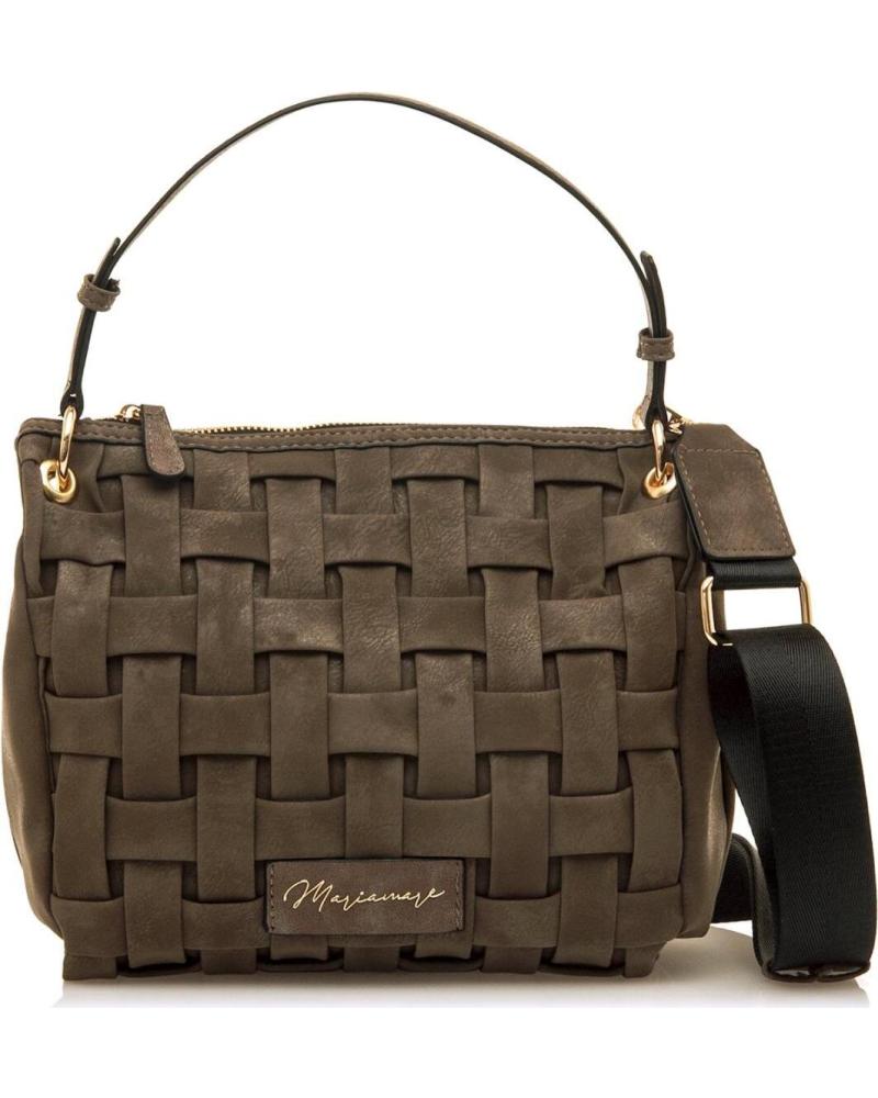 Inizio-MARIA-MARE-BORSA A TRACOLLA INTRECCIATA MARIA MARE MAIDER MARRONE-MARRóN