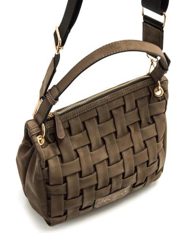 Inizio-MARIA-MARE-BORSA A TRACOLLA INTRECCIATA MARIA MARE MAIDER MARRONE-MARRóN