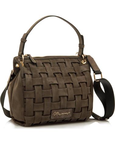 Inizio-MARIA-MARE-BORSA A TRACOLLA INTRECCIATA MARIA MARE MAIDER MARRONE-MARRóN
