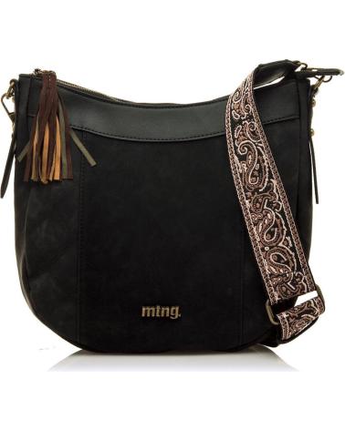 BORSA A TRACOLLA MTNG SALTER3 NERA CON TRACOLLA STAMPATA NEGRO