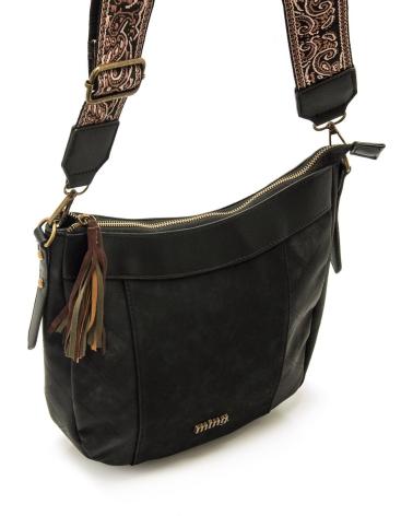 BORSA A TRACOLLA MTNG SALTER3 NERA CON TRACOLLA STAMPATA NEGRO