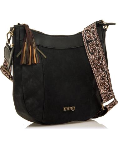 BORSA A TRACOLLA MTNG SALTER3 NERA CON TRACOLLA STAMPATA NEGRO