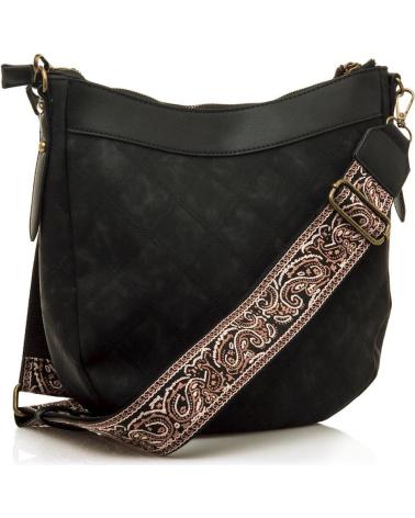 BORSA A TRACOLLA MTNG SALTER3 NERA CON TRACOLLA STAMPATA NEGRO