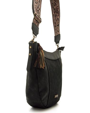 BORSA A TRACOLLA MTNG SALTER3 NERA CON TRACOLLA STAMPATA NEGRO