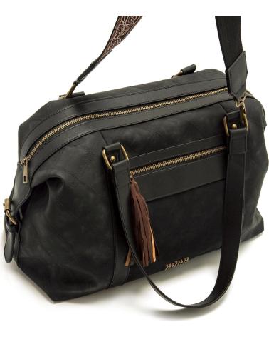 BORSA A SPALLA E TRACOLLA MTNG SANNY3 NERA CON NAPPE NEGRO