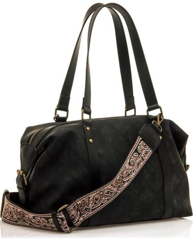 BORSA A SPALLA E TRACOLLA MTNG SANNY3 NERA CON NAPPE NEGRO