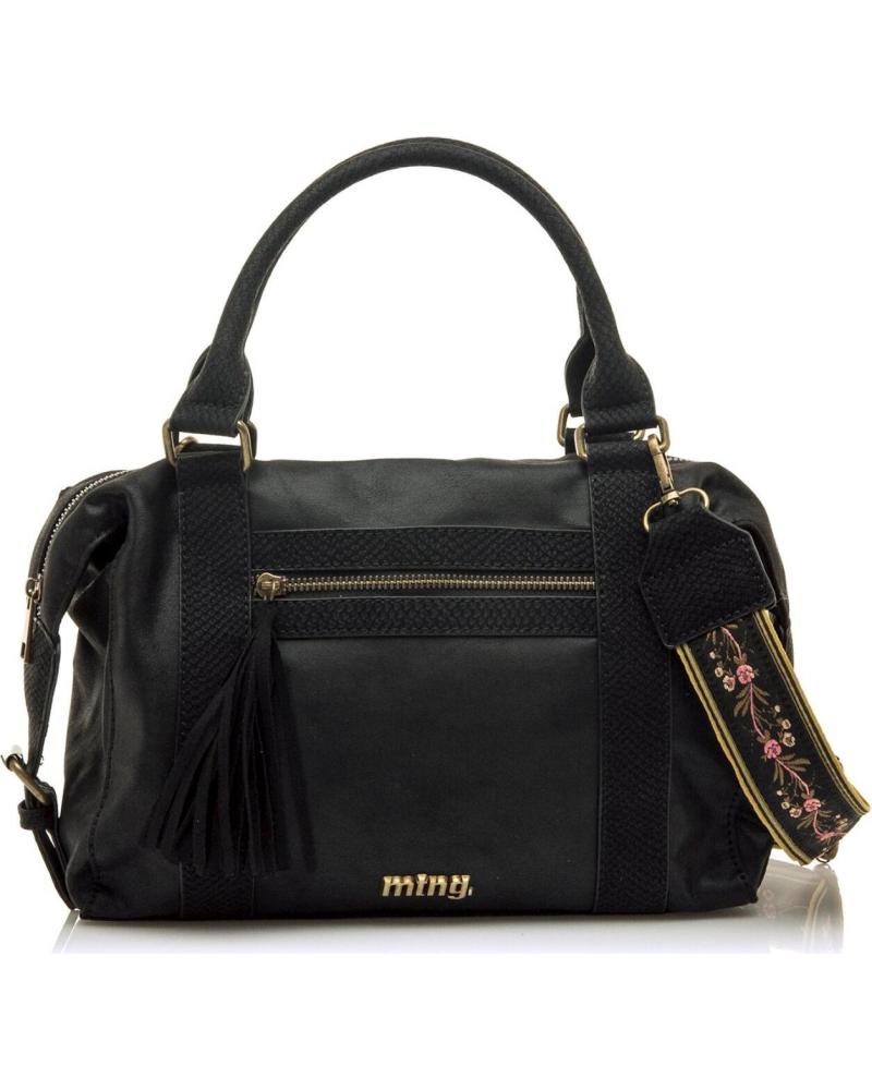 Inicio-MTNG-BOLSO BANDOLERA MTNG SOYA NEGRO CON DETALLE DE BORLA-NEGRO