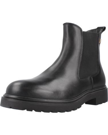 STIVALI TOMMY HILFIGER TH LEATHER CLEATED CHELS NERI BDS BDS