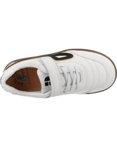 SCARPE CASUAL PABLOSKY 210701P BIANCHE CON CHIUSURA A STRAPPO BLANCO