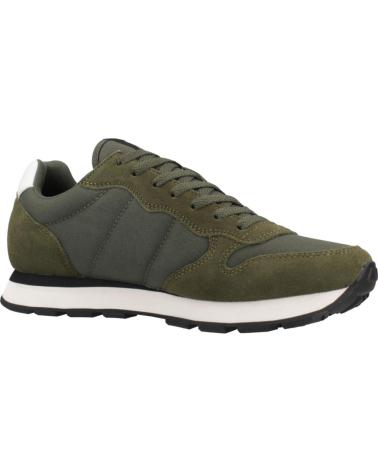 SUN68 ZAPATILLAS HOMBRE MODELO TOM SOLID COLOR VERDE MILITARE
