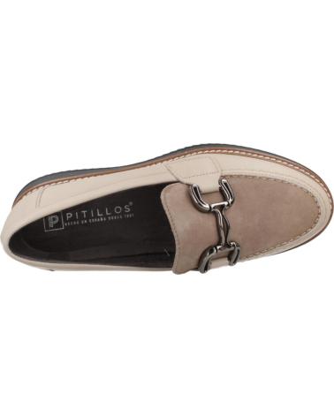 MOCASSINI COMFORT PITILLOS 10763P BEIGE PIETRA CON ORNAMENTO METALLICO PIEDR