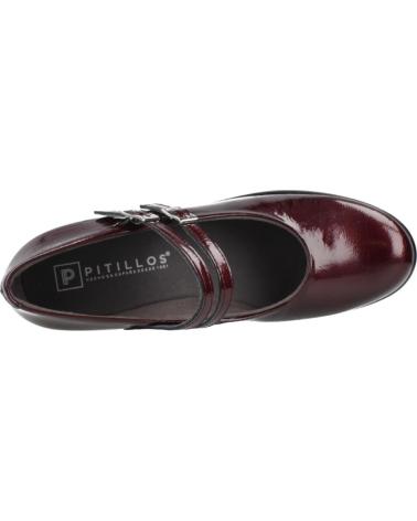 SCARPE MARY JANE IN VERNICE BORDEAUX PITILLOS MODELLO 20230P BRDS