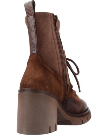 HISPANITAS STIVALETTO ZURICH HI254281 MARRONE NOCCIOLA CON TACCO E LACCI AVLLN