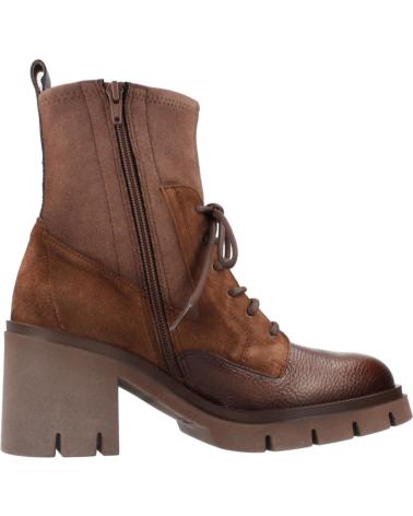 HISPANITAS STIVALETTO ZURICH HI254281 MARRONE NOCCIOLA CON TACCO E LACCI AVLLN