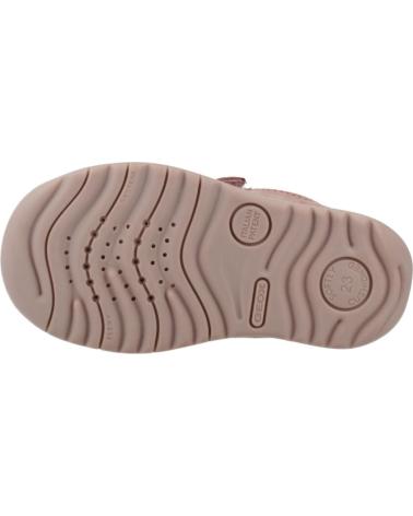 SNEAKERS GEOX B MACCHIA C8011 ROSA A POIS CON CHIUSURA A STRAPPO C8011