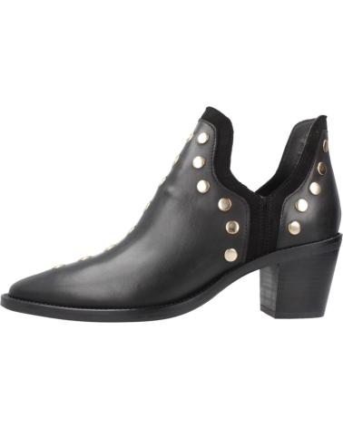 STIVALETTI ALPE NEVADA NERI CON BORCHIE LATERALI NEGRO