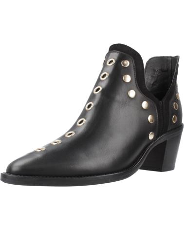 STIVALETTI ALPE NEVADA NERI CON BORCHIE LATERALI NEGRO